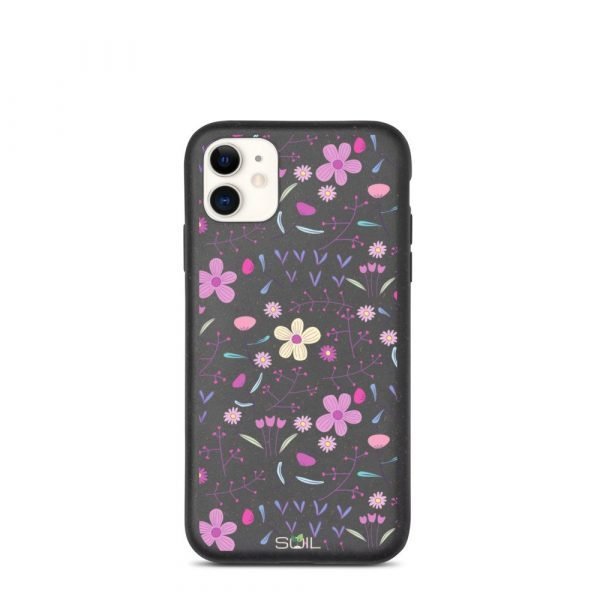 Purple Flower Pattern - Biodegradable iPhone Case - biodegradable iphone case iphone 11 5feb97f31cbaf - SoilCase - Eco-Friendly, Sustainable, Biodegradable & Compostable phone case for iPhone