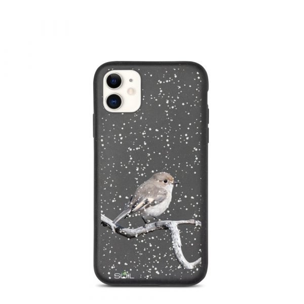 Small Bird on Snowy Branch - Biodegradable iPhone Case - biodegradable iphone case iphone 11 5feb9cac98a94 - SoilCase - Eco-Friendly, Sustainable, Biodegradable & Compostable phone case for iPhone