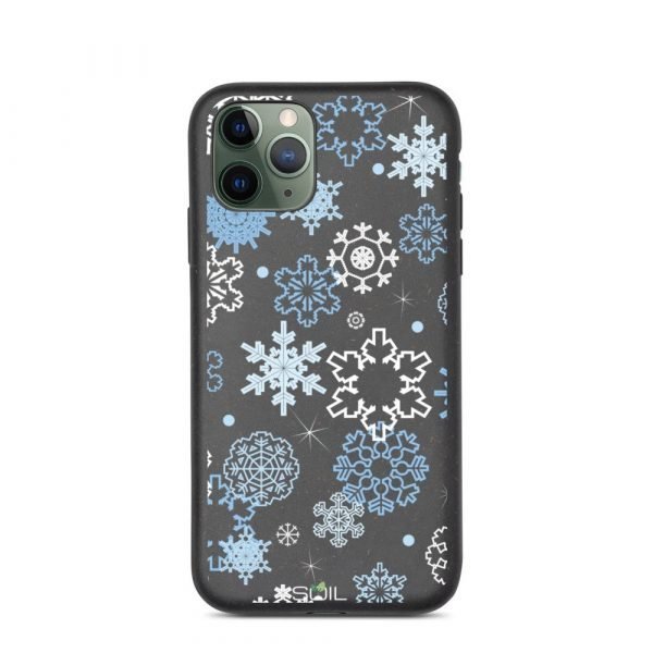 Blue & White Snowflake Pattern - Biodegradable iPhone Case - biodegradable iphone case iphone 11 pro 5feb96a2f138e - SoilCase - Eco-Friendly, Sustainable, Biodegradable & Compostable phone case for iPhone