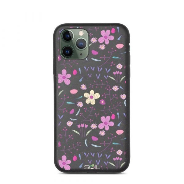 Purple Flower Pattern - Biodegradable iPhone Case - biodegradable iphone case iphone 11 pro 5feb97f31cc37 - SoilCase - Eco-Friendly, Sustainable, Biodegradable & Compostable phone case for iPhone