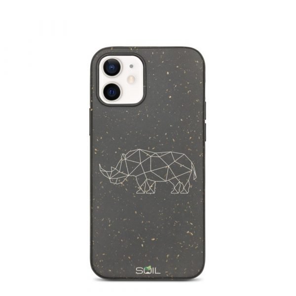 Rhino Stick Art - Biodegradable iPhone Case - biodegradable iphone case iphone 12 5feb92e540979 - SoilCase - Eco-Friendly, Sustainable, Biodegradable & Compostable phone case for iPhone