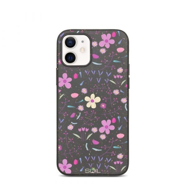 Purple Flower Pattern - Biodegradable iPhone Case - biodegradable iphone case iphone 12 5feb97f31cd22 - SoilCase - Eco-Friendly, Sustainable, Biodegradable & Compostable phone case for iPhone