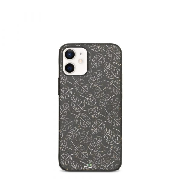 Monstera Leaf Pattern - Biodegradable iPhone Case - biodegradable iphone case iphone 12 mini 5feb94c746d25 - SoilCase - Eco-Friendly, Sustainable, Biodegradable & Compostable phone case for iPhone