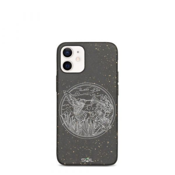 Hummingbird Mandala Composition - Eco-friendly Biodegradable iPhone Case - biodegradable iphone case iphone 12 mini 5feb9c31773f8 - SoilCase - Eco-Friendly, Sustainable, Biodegradable & Compostable phone case for iPhone
