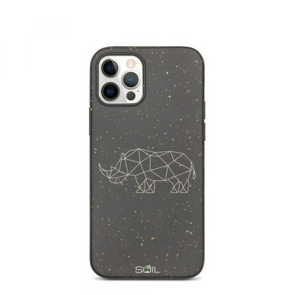 Rhino Stick Art - Biodegradable iPhone Case - biodegradable iphone case iphone 12 pro 5feb92e5409ff - SoilCase - Eco-Friendly, Sustainable, Biodegradable & Compostable phone case for iPhone