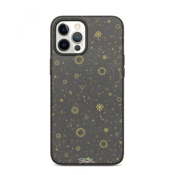 Golden Flower Pattern - Biodegradable iPhone Case - biodegradable iphone case iphone 12 pro max 5feb8cd2a001b - SoilCase - Eco-Friendly, Sustainable, Biodegradable & Compostable phone case for iPhone