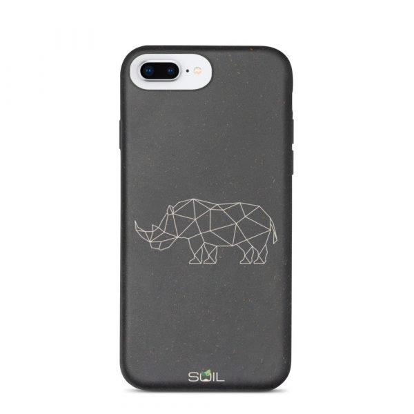 Rhino Stick Art - Biodegradable iPhone Case - biodegradable iphone case iphone 7 plus8 plus 5feb92e540a7e - SoilCase - Eco-Friendly, Sustainable, Biodegradable & Compostable phone case for iPhone