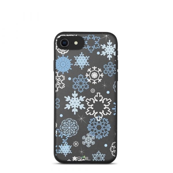 Blue & White Snowflake Pattern - Biodegradable iPhone Case - biodegradable iphone case iphone 78se 5feb96a2f1629 - SoilCase - Eco-Friendly, Sustainable, Biodegradable & Compostable phone case for iPhone