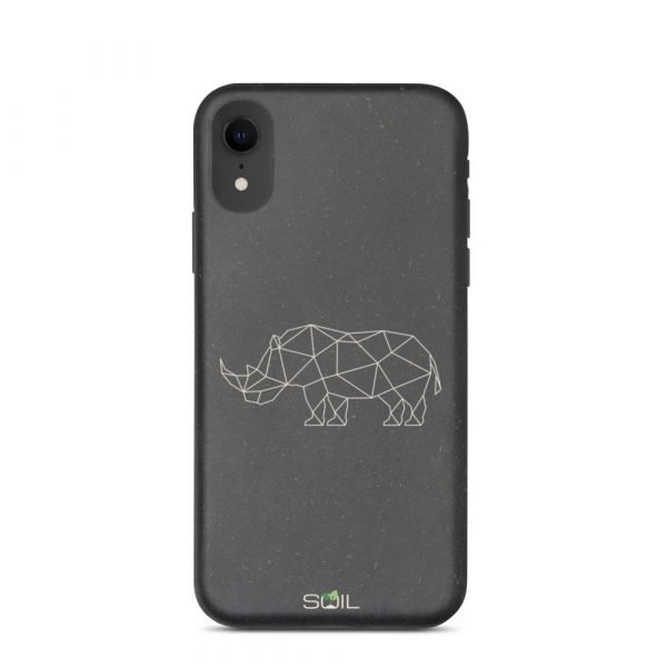 Rhino Stick Art - Biodegradable iPhone Case - biodegradable iphone case iphone xr 5feb92e540b4b - SoilCase - Eco-Friendly, Sustainable, Biodegradable & Compostable phone case for iPhone