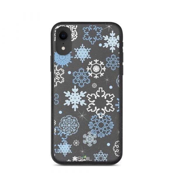 Blue & White Snowflake Pattern - Biodegradable iPhone Case - biodegradable iphone case iphone xr 5feb96a2f16f5 - SoilCase - Eco-Friendly, Sustainable, Biodegradable & Compostable phone case for iPhone