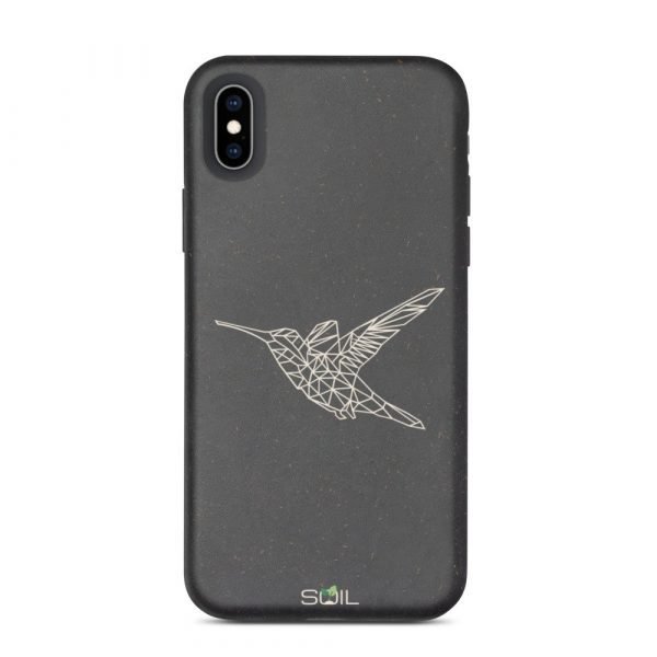 Hummingbird Stick Art - Biodegradable iPhone Case - biodegradable iphone case iphone xs max 5feb91c36291e - SoilCase - Eco-Friendly, Sustainable, Biodegradable & Compostable phone case for iPhone
