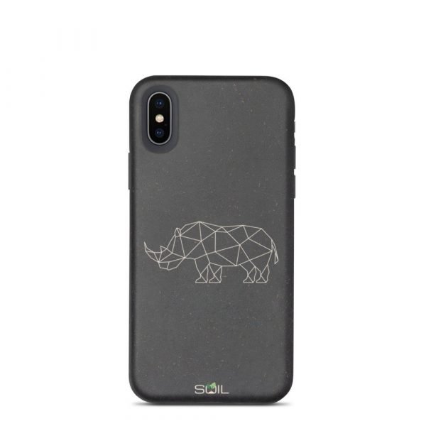 Rhino Stick Art - Biodegradable iPhone Case - biodegradable iphone case iphone xxs 5feb92e540b07 - SoilCase - Eco-Friendly, Sustainable, Biodegradable & Compostable phone case for iPhone
