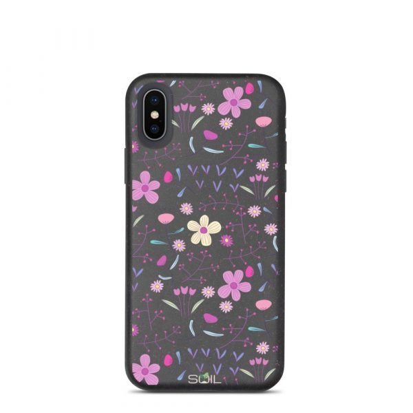 Purple Flower Pattern - Biodegradable iPhone Case - biodegradable iphone case iphone xxs 5feb97f31cf6e - SoilCase - Eco-Friendly, Sustainable, Biodegradable & Compostable phone case for iPhone