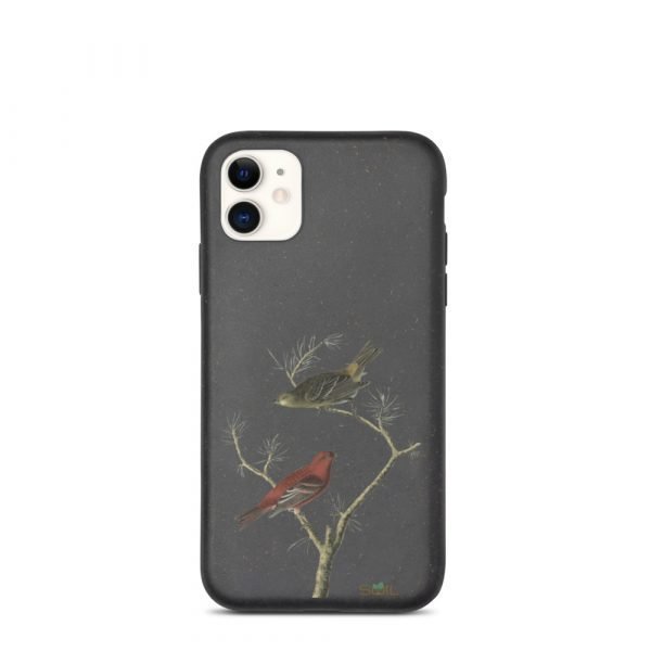 Birds on a Branch - Biodegradable iPhone case - biodegradable iphone case iphone 11 case on phone 6055bd0784a8c - SoilCase - Eco-Friendly, Sustainable, Biodegradable & Compostable phone case for iPhone