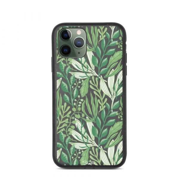 Green Jungle Leaves - Biodegradable iPhone case - biodegradable iphone case iphone 11 pro case on phone 605e490b4e82f - SoilCase - Eco-Friendly, Sustainable, Biodegradable & Compostable phone case for iPhone