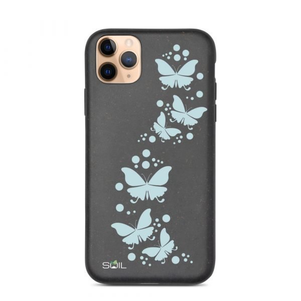 Blue Butterflies - Biodegradable iPhone case - biodegradable iphone case iphone 11 pro max case on phone 6055b7ffc6e88 - SoilCase - Eco-Friendly, Sustainable, Biodegradable & Compostable phone case for iPhone
