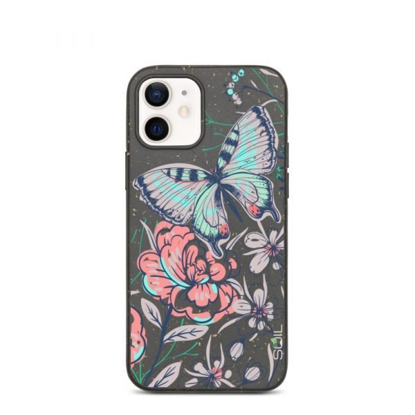 Butterfly & Flowers - Biodegradable phone case - biodegradable iphone case iphone 12 case on phone 6055b6f3cc2c9 - SoilCase - Eco-Friendly, Sustainable, Biodegradable & Compostable phone case for iPhone