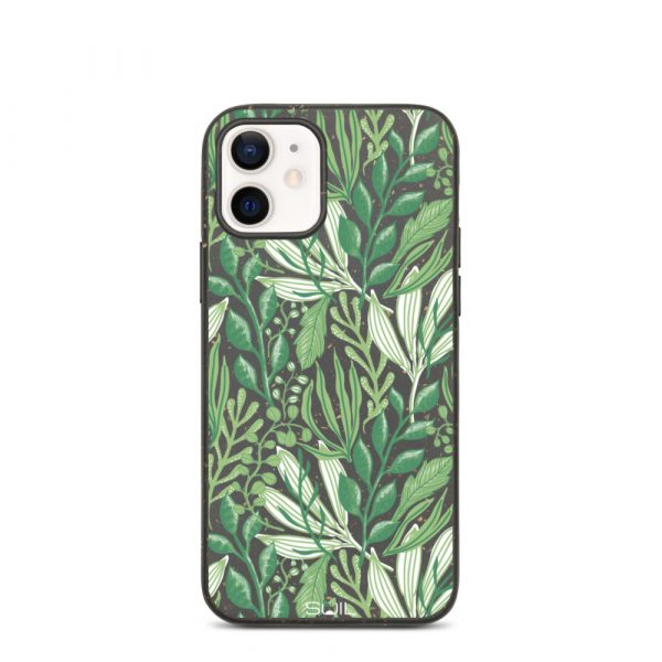 Green Jungle Leaves - Biodegradable iPhone case - biodegradable iphone case iphone 12 case on phone 605e490b4e923 - SoilCase - Eco-Friendly, Sustainable, Biodegradable & Compostable phone case for iPhone