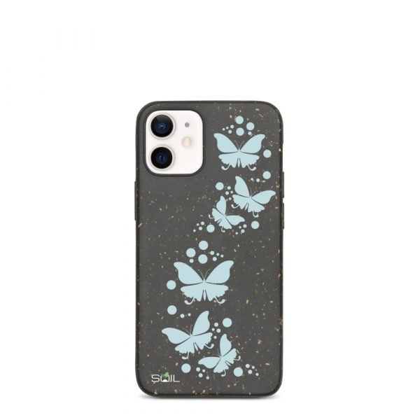 Blue Butterflies - Biodegradable iPhone case - biodegradable iphone case iphone 12 mini case on phone 6055b7ffc6f15 - SoilCase - Eco-Friendly, Sustainable, Biodegradable & Compostable phone case for iPhone