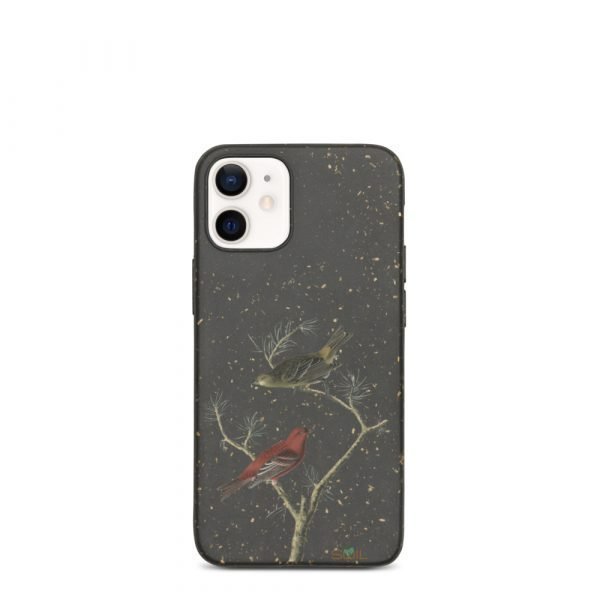 Birds on a Branch - Biodegradable iPhone case - biodegradable iphone case iphone 12 mini case on phone 6055bd0784c80 - SoilCase - Eco-Friendly, Sustainable, Biodegradable & Compostable phone case for iPhone