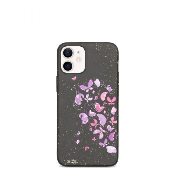 Butterfly Heart, Left half - Biodegradable iPhone Case - biodegradable iphone case iphone 12 mini case on phone 6055f248b96ba - SoilCase - Eco-Friendly, Sustainable, Biodegradable & Compostable phone case for iPhone