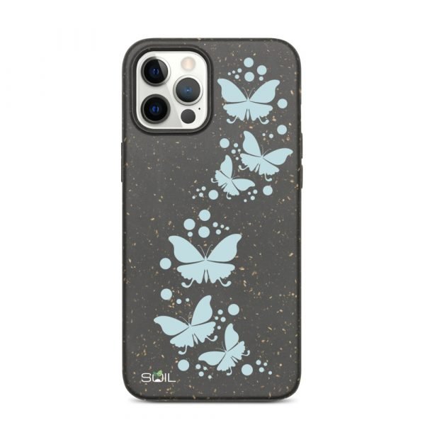 Blue Butterflies - Biodegradable iPhone case - biodegradable iphone case iphone 12 pro max case on phone 6055b7ffc6c61 - SoilCase - Eco-Friendly, Sustainable, Biodegradable & Compostable phone case for iPhone