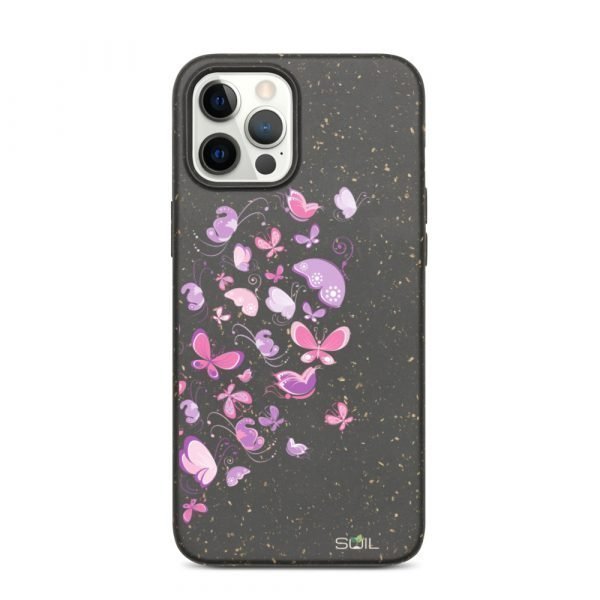 Butterfly Heart, Right Half - Biodegradable iPhone Case - biodegradable iphone case iphone 12 pro max case on phone 6055f30c651c8 - SoilCase - Eco-Friendly, Sustainable, Biodegradable & Compostable phone case for iPhone
