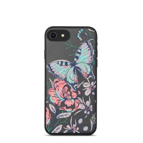Butterfly & Flowers - Biodegradable phone case - biodegradable iphone case iphone 7 8 se case on phone 6055b6f3cc40c - SoilCase - Eco-Friendly, Sustainable, Biodegradable & Compostable phone case for iPhone