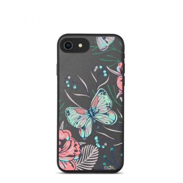 Butterfly in Flowers - Biodegradable iPhone case - biodegradable iphone case iphone 7 8 se case on phone 6055b8d3a0b8a - SoilCase - Eco-Friendly, Sustainable, Biodegradable & Compostable phone case for iPhone