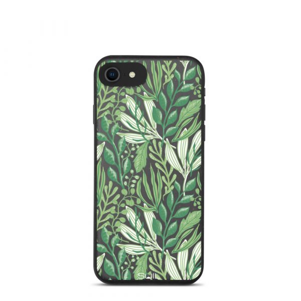 Green Jungle Leaves - Biodegradable iPhone case - biodegradable iphone case iphone 7 8 se case on phone 605e490b4eb35 - SoilCase - Eco-Friendly, Sustainable, Biodegradable & Compostable phone case for iPhone