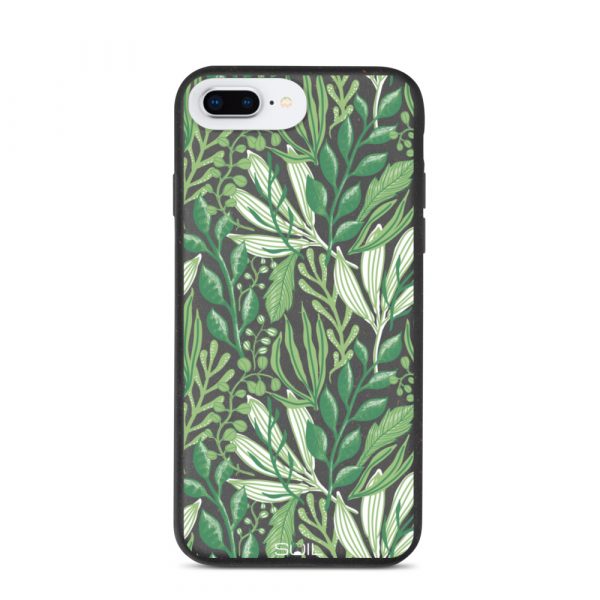 Green Jungle Leaves - Biodegradable iPhone case - biodegradable iphone case iphone 7 plus 8 plus case on phone 605e490b4eabb - SoilCase - Eco-Friendly, Sustainable, Biodegradable & Compostable phone case for iPhone