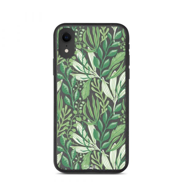 Green Jungle Leaves - Biodegradable iPhone case - biodegradable iphone case iphone xr case on phone 605e490b4ec25 - SoilCase - Eco-Friendly, Sustainable, Biodegradable & Compostable phone case for iPhone