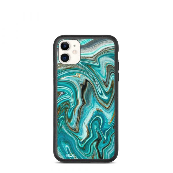 Azure Ripples - Biodegradable iPhone Case - biodegradable iphone case iphone 11 case on phone 6075f6c4c9c12 - SoilCase - Eco-Friendly, Sustainable, Biodegradable & Compostable phone case for iPhone