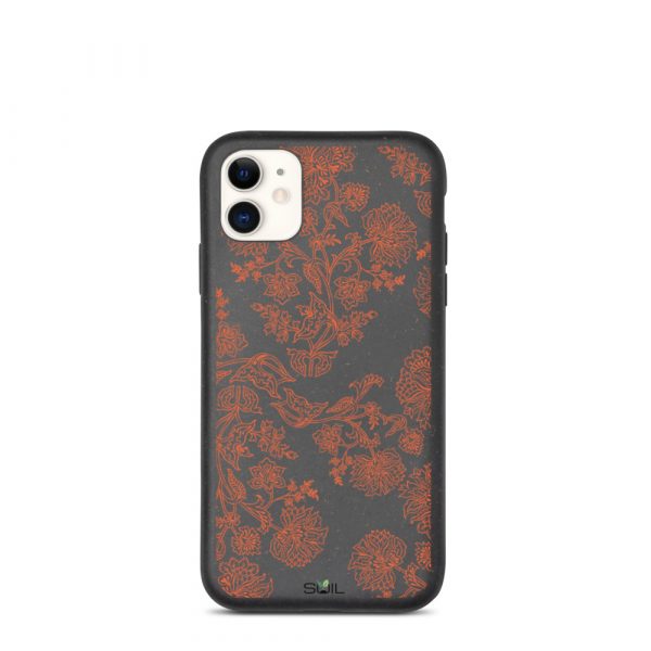 Red Flower Ornament - Biodegradable iPhone Case - biodegradable iphone case iphone 11 case on phone 6077fb25ee744 - SoilCase - Eco-Friendly, Sustainable, Biodegradable & Compostable phone case for iPhone