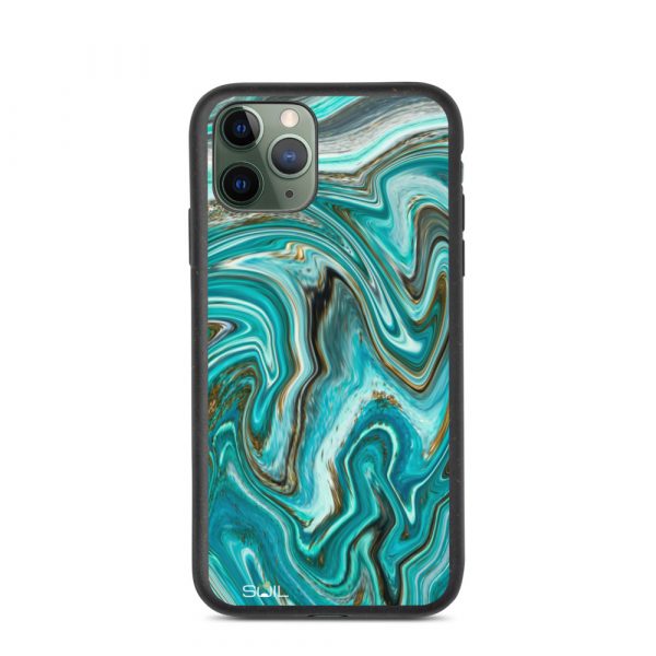 Azure Ripples - Biodegradable iPhone Case - biodegradable iphone case iphone 11 pro case on phone 6075f6c4c9ce9 - SoilCase - Eco-Friendly, Sustainable, Biodegradable & Compostable phone case for iPhone