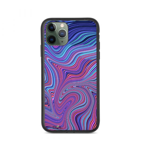 Blue and Purple Whirls - Biodegradable iPhone Case - biodegradable iphone case iphone 11 pro case on phone 6075f73f32834 - SoilCase - Eco-Friendly, Sustainable, Biodegradable & Compostable phone case for iPhone