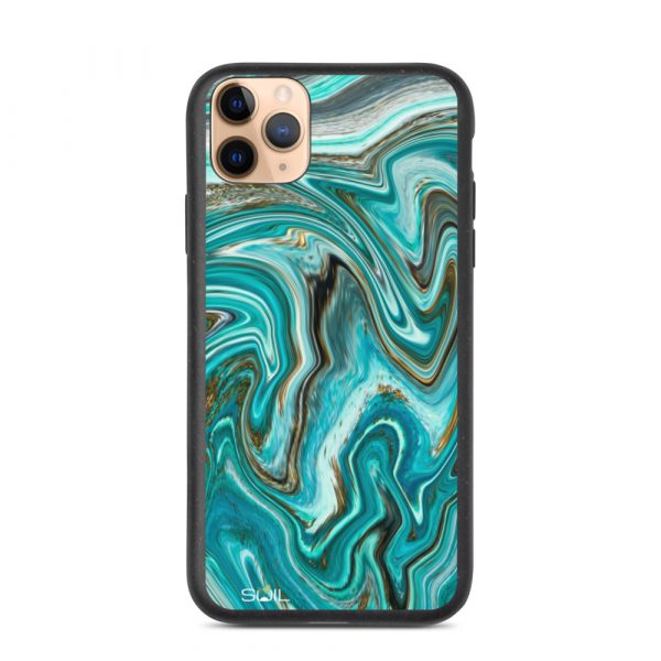 Azure Ripples - Biodegradable iPhone Case - biodegradable iphone case iphone 11 pro max case on phone 6075f6c4c9dad - SoilCase - Eco-Friendly, Sustainable, Biodegradable & Compostable phone case for iPhone