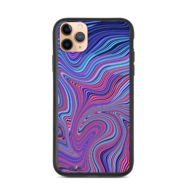Blue and Purple Whirls - Biodegradable iPhone Case - biodegradable iphone case iphone 11 pro max case on phone 6075f73f32902 - SoilCase - Eco-Friendly, Sustainable, Biodegradable & Compostable phone case for iPhone