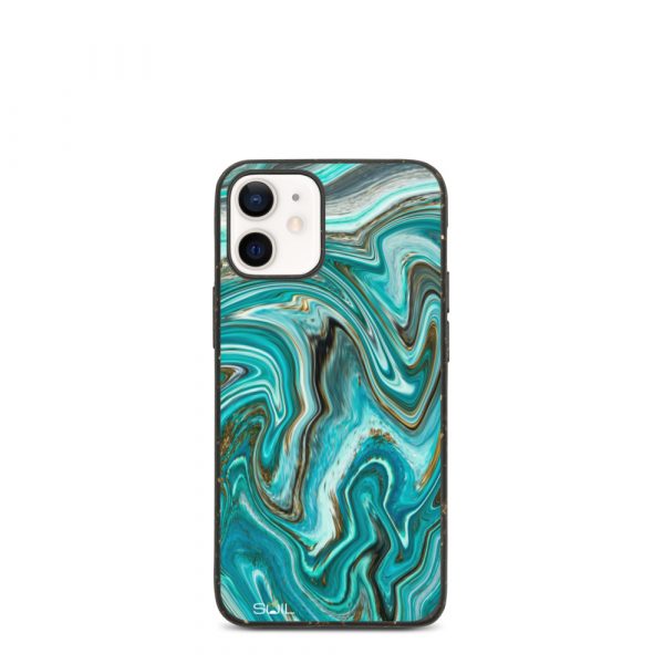 Azure Ripples - Biodegradable iPhone Case - biodegradable iphone case iphone 12 mini case on phone 6075f6c4c9f01 - SoilCase - Eco-Friendly, Sustainable, Biodegradable & Compostable phone case for iPhone