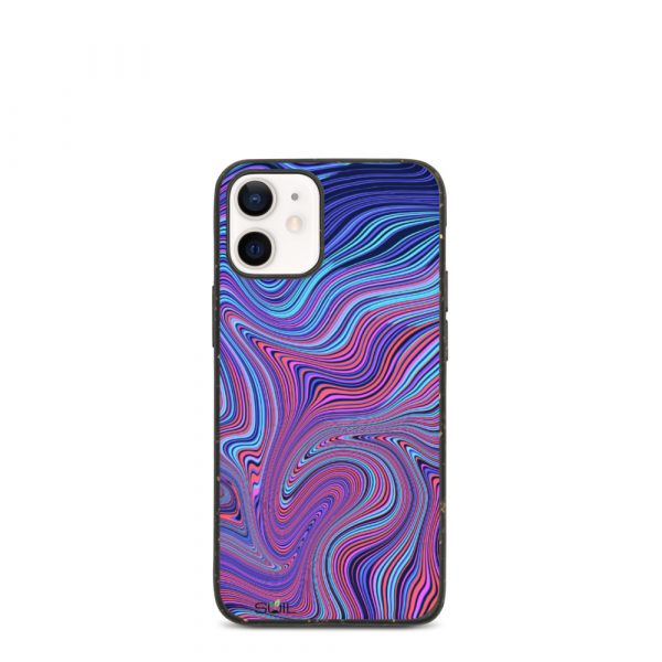 Blue and Purple Whirls - Biodegradable iPhone Case - biodegradable iphone case iphone 12 mini case on phone 6075f73f32a5d - SoilCase - Eco-Friendly, Sustainable, Biodegradable & Compostable phone case for iPhone