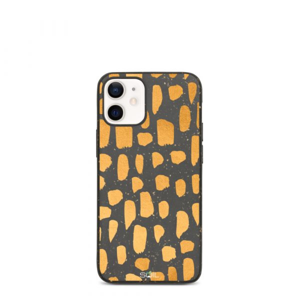 Patches of Gold - Biodegradable iPhone Case - biodegradable iphone case iphone 12 mini case on phone 6077fa207aeb2 - SoilCase - Eco-Friendly, Sustainable, Biodegradable & Compostable phone case for iPhone