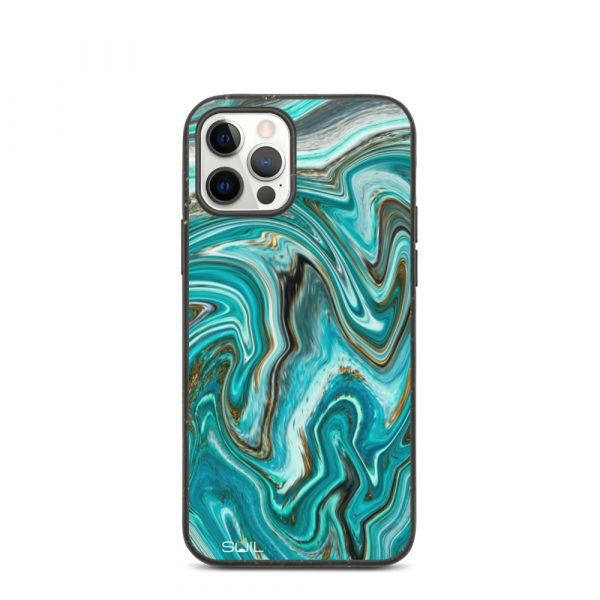Azure Ripples - Biodegradable iPhone Case - biodegradable iphone case iphone 12 pro case on phone 6075f6c4c9fb0 - SoilCase - Eco-Friendly, Sustainable, Biodegradable & Compostable phone case for iPhone