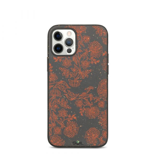 Red Flower Ornament - Biodegradable iPhone Case - biodegradable iphone case iphone 12 pro case on phone 6077fb25eea20 - SoilCase - Eco-Friendly, Sustainable, Biodegradable & Compostable phone case for iPhone
