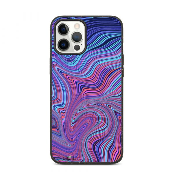 Blue and Purple Whirls - Biodegradable iPhone Case - biodegradable iphone case iphone 12 pro max case on phone 6075f73f326a9 - SoilCase - Eco-Friendly, Sustainable, Biodegradable & Compostable phone case for iPhone