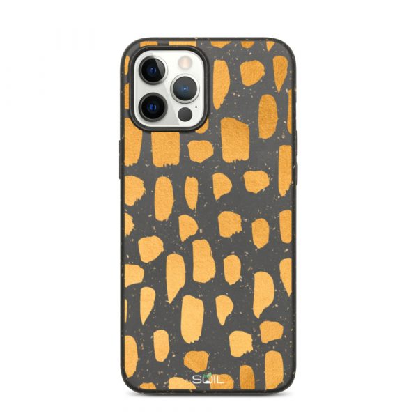 Patches of Gold - Biodegradable iPhone Case - biodegradable iphone case iphone 12 pro max case on phone 6077fa207ab13 - SoilCase - Eco-Friendly, Sustainable, Biodegradable & Compostable phone case for iPhone