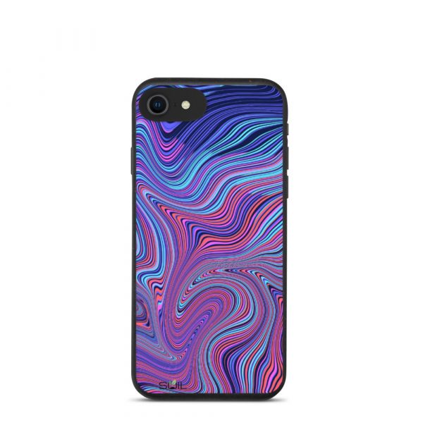 Blue and Purple Whirls - Biodegradable iPhone Case - biodegradable iphone case iphone 7 8 se case on phone 6075f73f32ca6 - SoilCase - Eco-Friendly, Sustainable, Biodegradable & Compostable phone case for iPhone