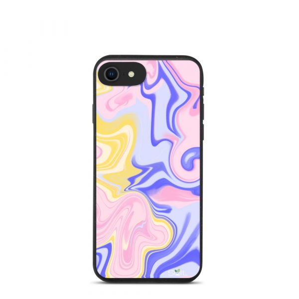 Splash of Pink and Blue - Biodegradable iPhone Case - biodegradable iphone case iphone 7 8 se case on phone 6075f7863bb5a - SoilCase - Eco-Friendly, Sustainable, Biodegradable & Compostable phone case for iPhone