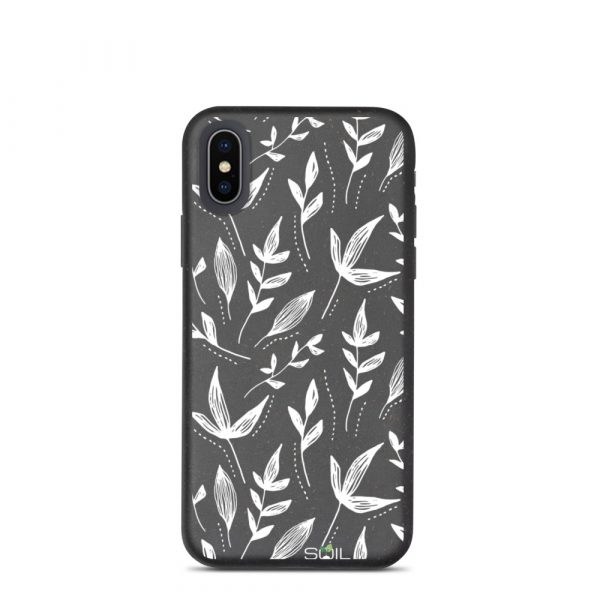 White Leaves Pattern - Biodegradable iPhone case - biodegradable iphone case iphone x xs case on phone 60670f2675ede - SoilCase - Eco-Friendly, Sustainable, Biodegradable & Compostable phone case for iPhone