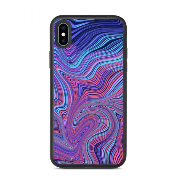 Blue and Purple Whirls - Biodegradable iPhone Case - biodegradable iphone case iphone xs max case on phone 6075f73f32ea5 - SoilCase - Eco-Friendly, Sustainable, Biodegradable & Compostable phone case for iPhone