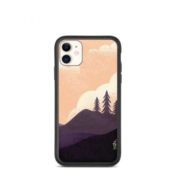Spruce Trees on a Hill - Biodegradable iPhone Case - biodegradable iphone case iphone 11 case on phone 60a3a1842e647 - SoilCase - Eco-Friendly, Sustainable, Biodegradable & Compostable phone case for iPhone